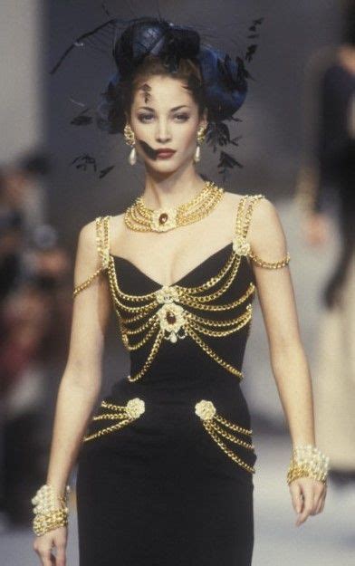 chanel chain dress 1992 price|chanel gold chain dress.